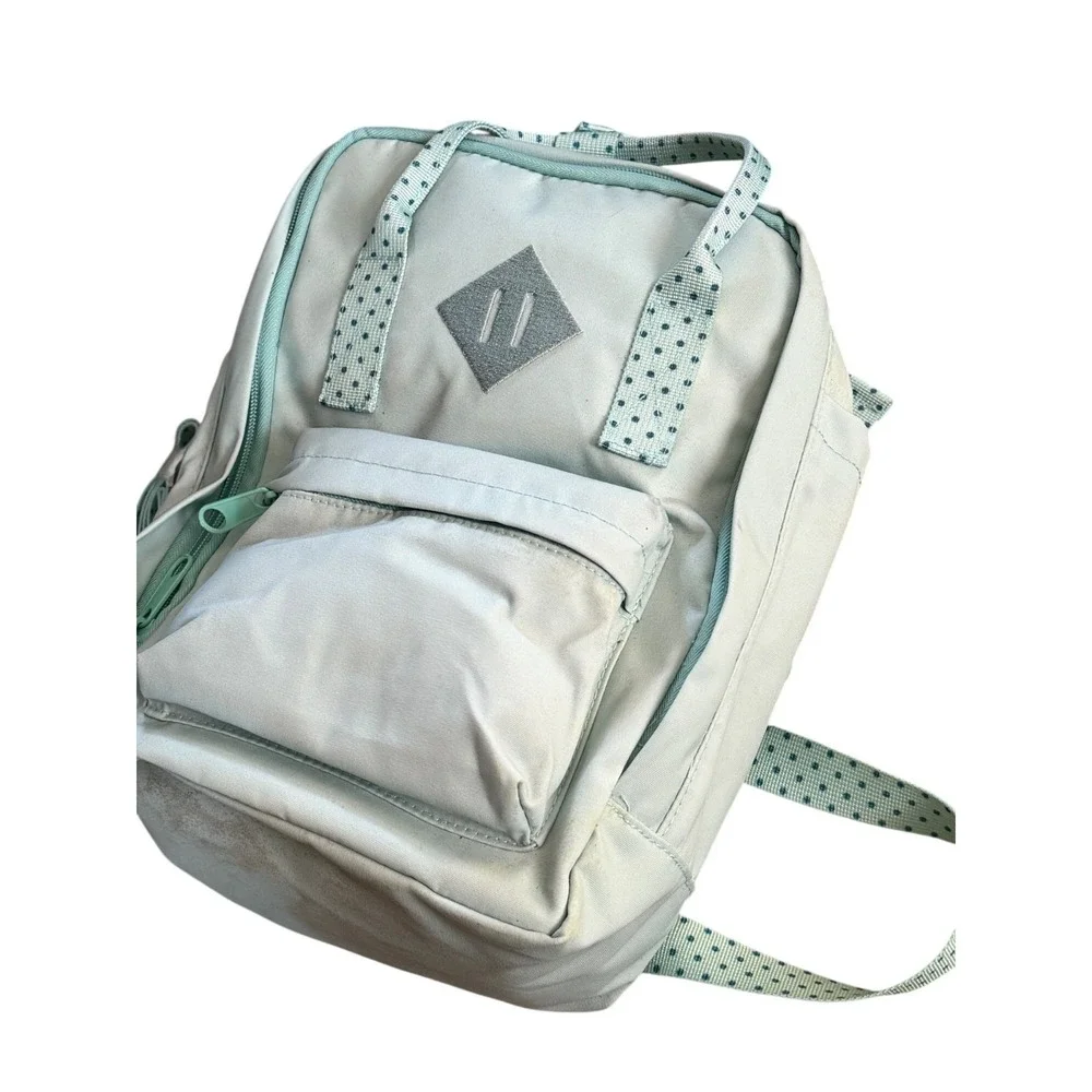 NWD No Boundaries Juniors Mini‎ Backpack Mint Green Polka Dot Casual School Bag